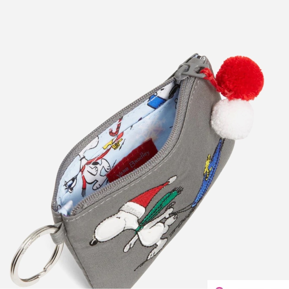 Peanuts® Snoopy and Woodstock Sled Zip ID And Lanyard
